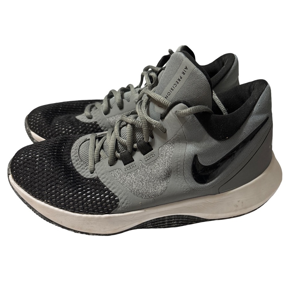 Nike Air Precision 2 Basketball Shoes Gray Size 7